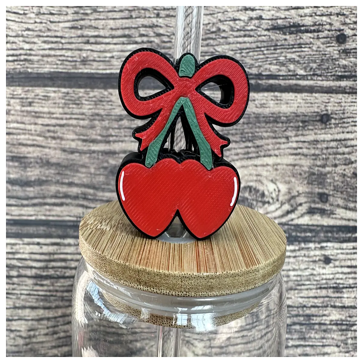 Cherry Bow Straw Hat Children s Birthday Party Decoration Cake Topper Dessert Decoration Party Props Festive Supplies