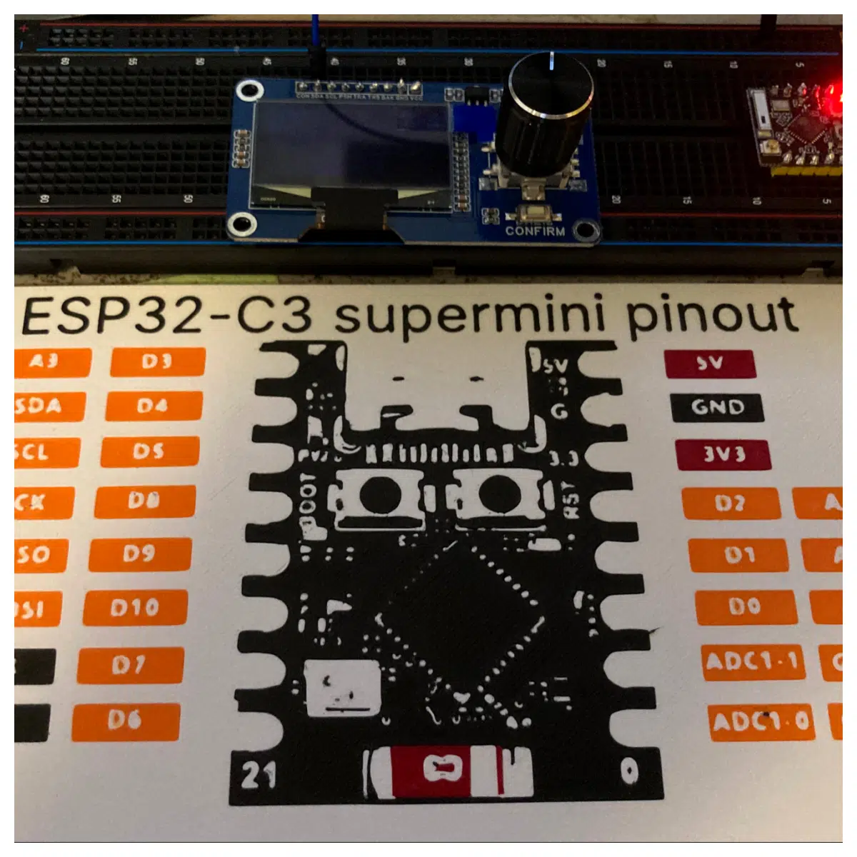 ESP32 c3 Mini Pinout Chart Chip Pins Development Board Pins Electronic Components Quick Reference 32 bit Microcontroller