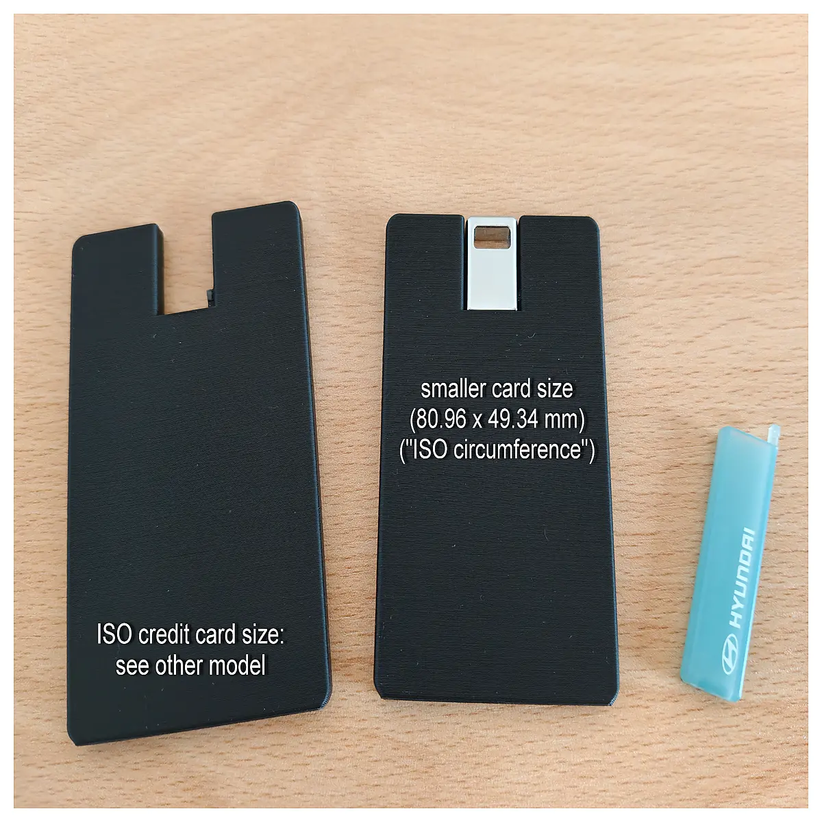 Spare Car Key ISO Standard Smaller Emergency Replacement Auto Parts Accessory