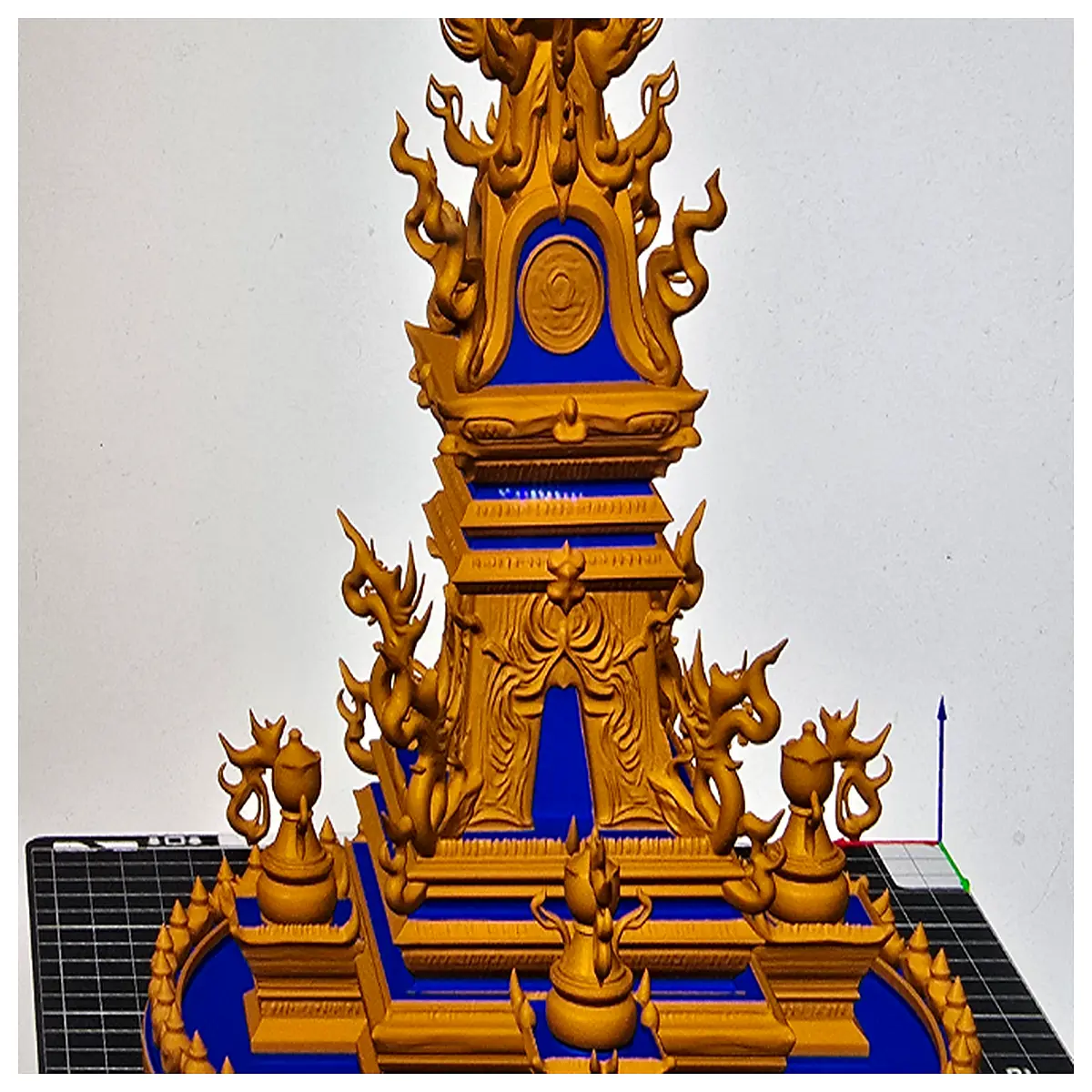 Asia Tower Top Decor Outdoor Landscape Ornament Building Model Indoor Decoration Accessories