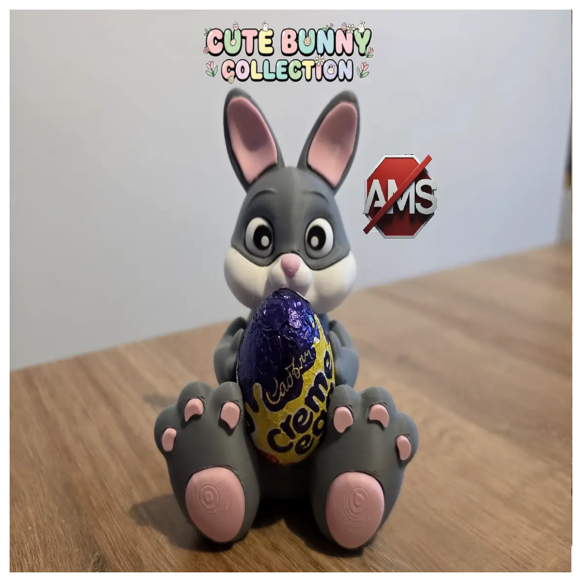 Cute Easter Bunny Egg Holder Festive Decoration Kids Toy Easter Gift Creative Display Piece