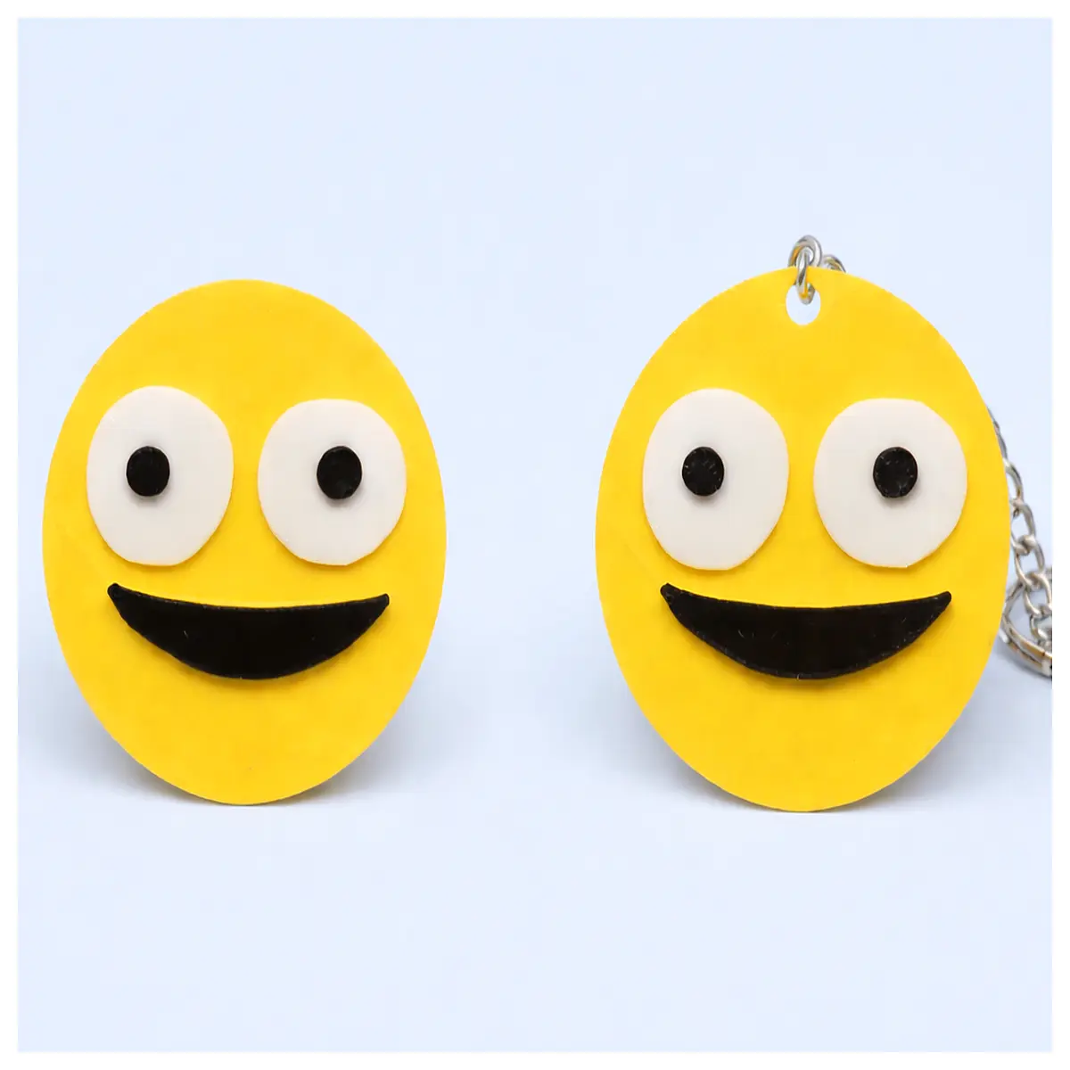 Smiling Friend Keychain Coin Commemorative Gift Birthday Present Collection Keyring Decoration Girlfriend Friend
