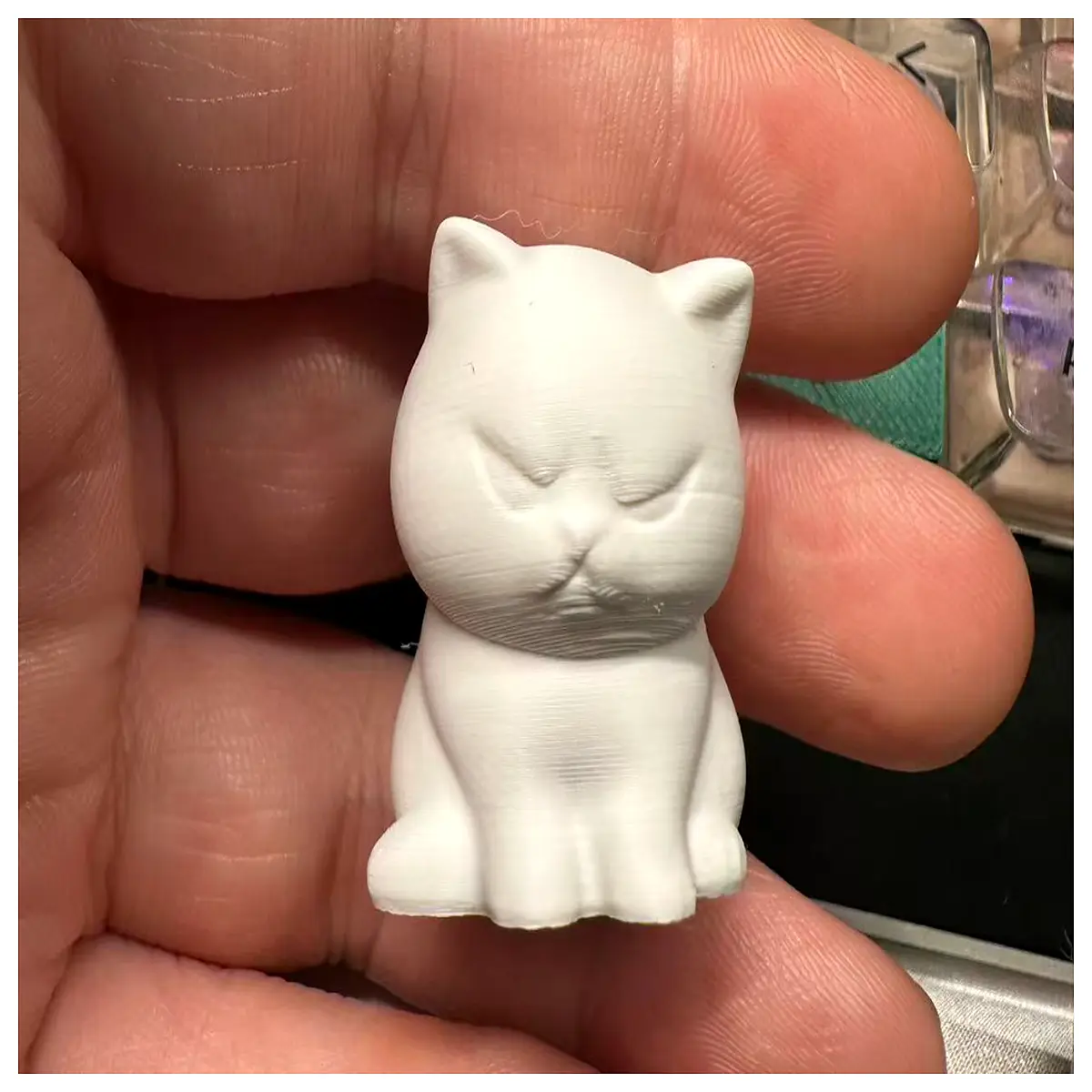 Small Cat Statue 55 Pieces Terminator 3D Print Mini Model Quick 30 Minute Prints Collectible Figure