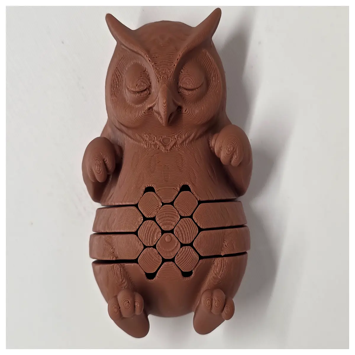 Articulated Owl Toy Kids Educational Puzzle Pet Interaction Play Owl Model Cognitive Learning Toy Bird Figurine