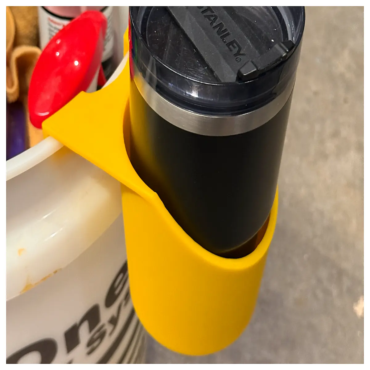 Bucket Cup Holder Kitchen Storage Multi Functional Cup Rack Side Mount for Bucket Space Saving Home Living