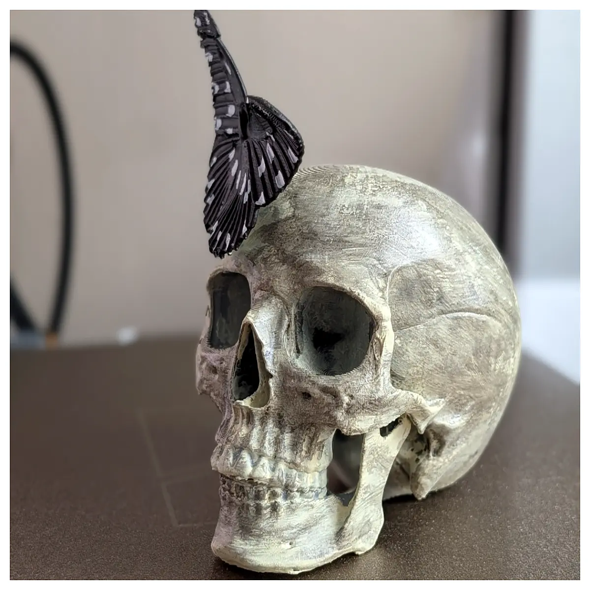Skull Butterflies Model Toy Anime Collectible Statue Anime Figure Skull Collector s Item for Anime Fans