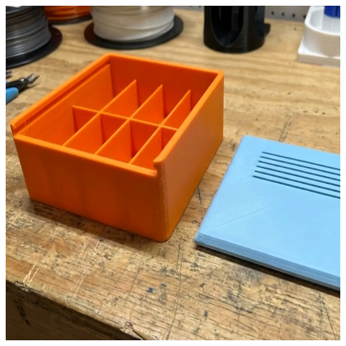 non slip storage container with lid parametric design box anti skid organizer geometric patterned case