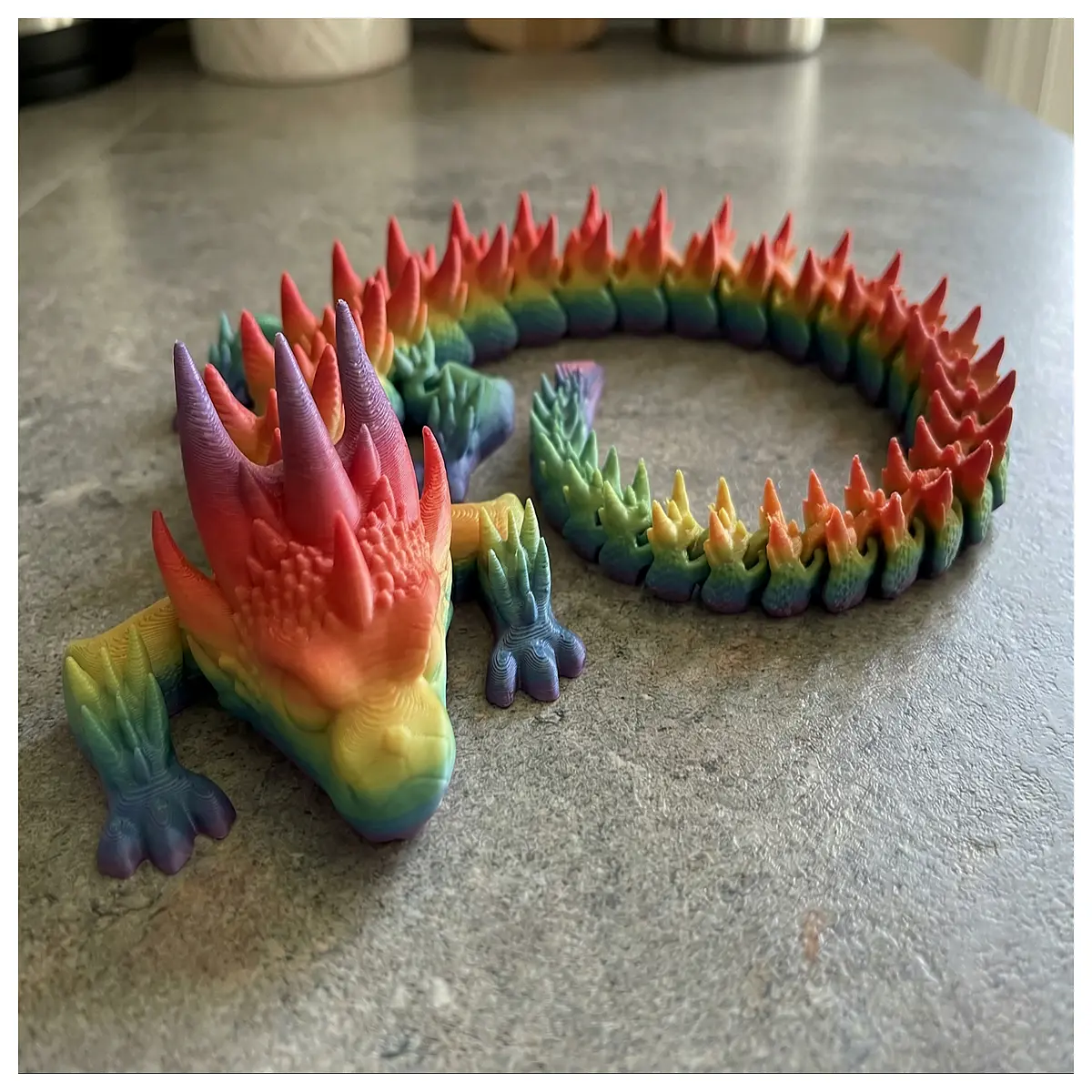 Moving Crystal Dragon Toy Model Realistic Dragon Figurine Collectible Dragon Character Kids Gift Cool Dragon Decoration