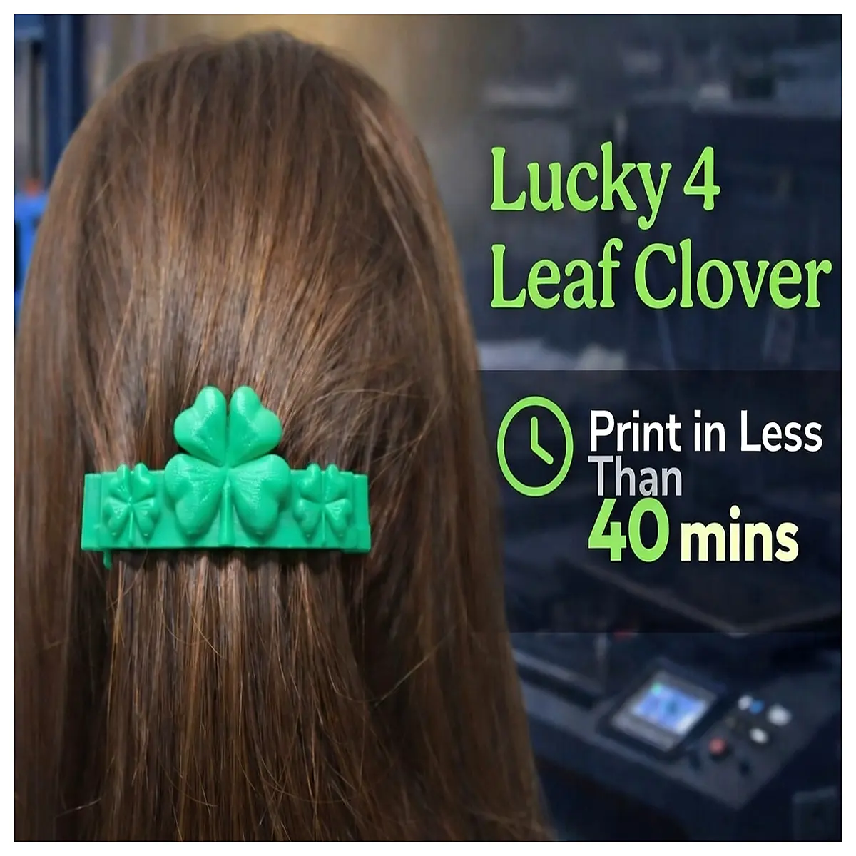 Four Leaf Hair Clips Lucky St Patrick s Day Decoration Party Accessories Festive Hair Ornaments