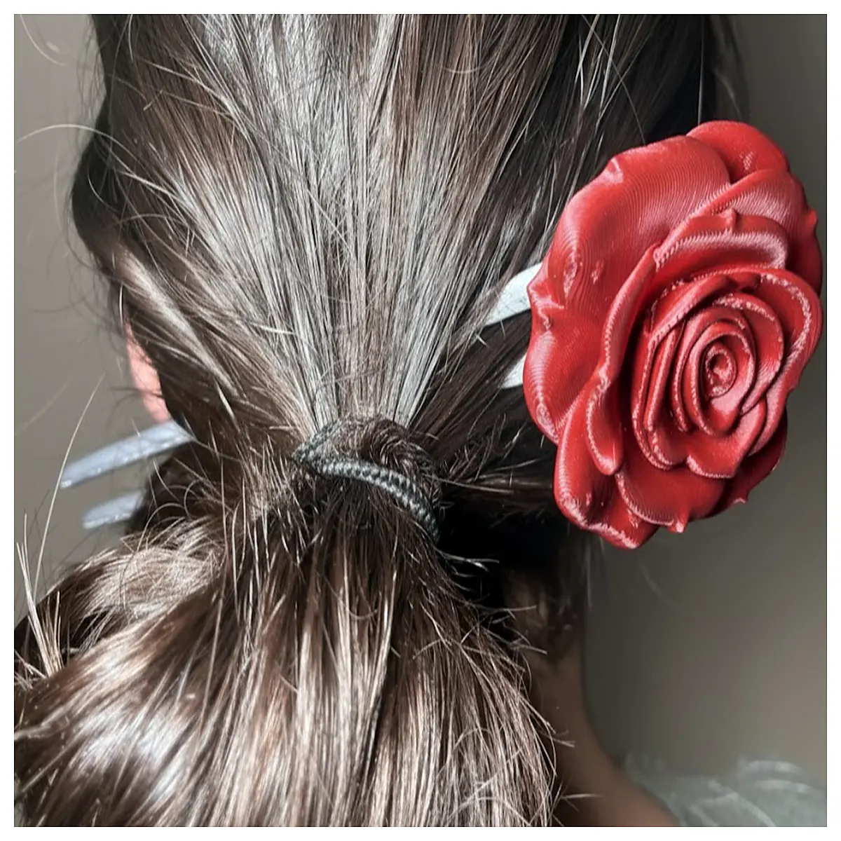 Elegant Rose Hair Clip Women Floral Hair Accessory Romantic Makeup Cosplay Fashion Accessories Real Rose Clip