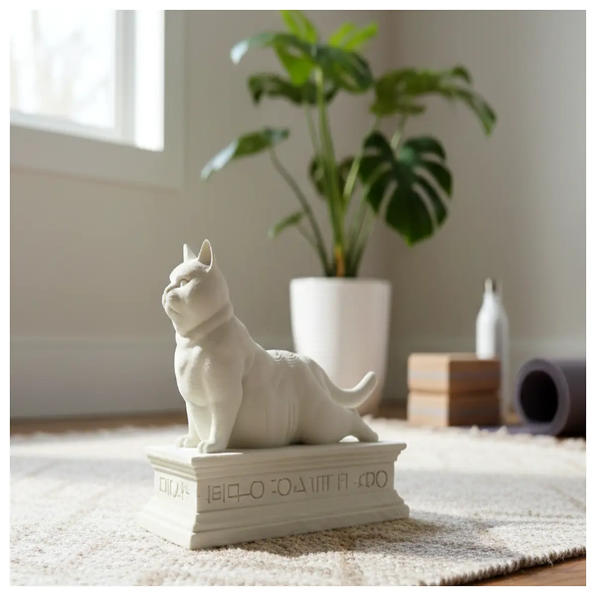 Yoga Cat Interactive Cat Toy Stress Relief Puzzle Fun Kitten Play Enrichment for Cats Engaging Cat Toys