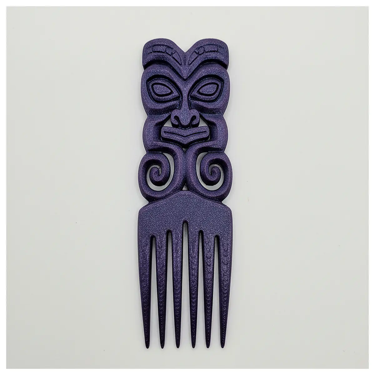 Deep Purple Tengu Hair Comb Hair Brushing Tool Hair Styling Comb Smooth Hair Comb Hair Care Accessories