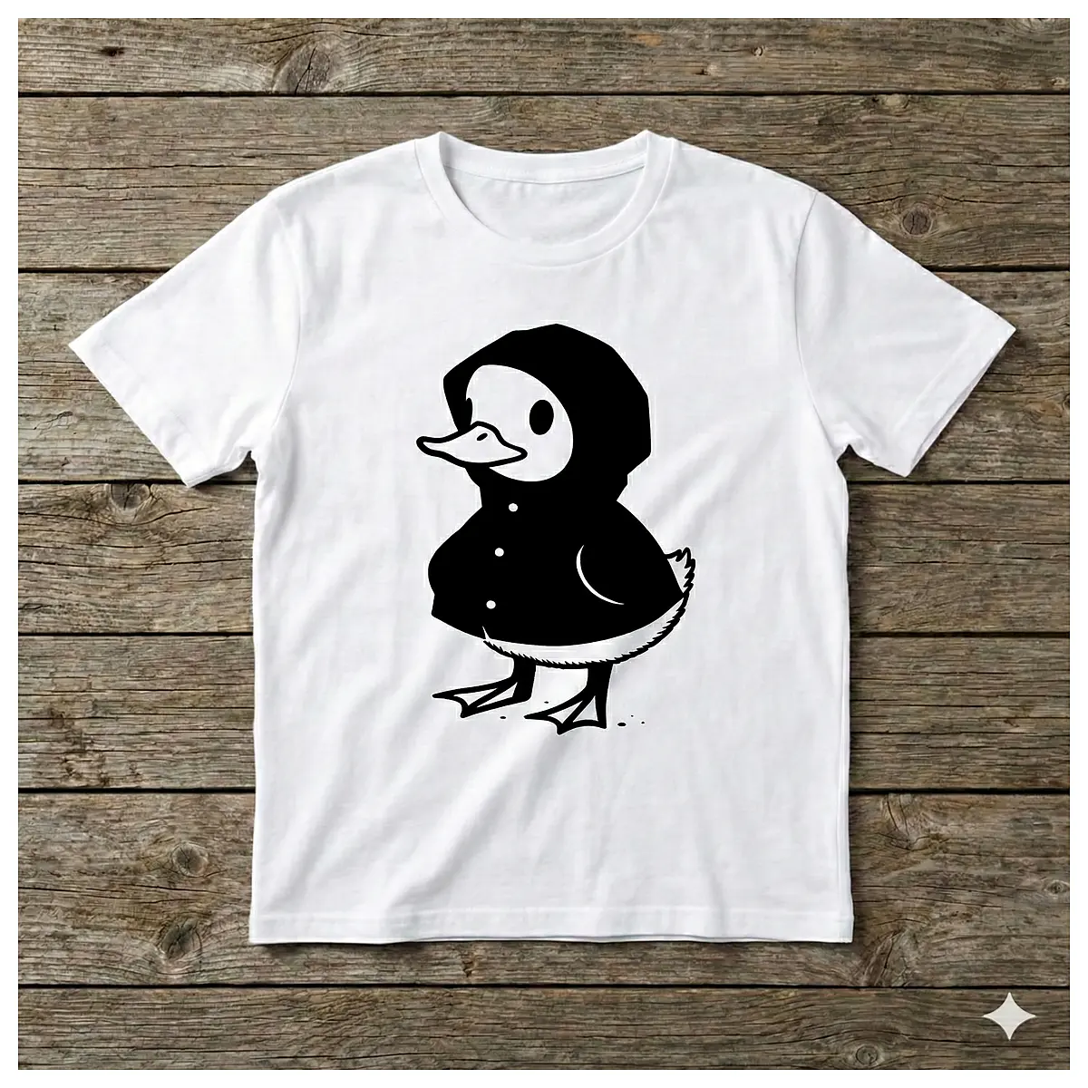 Printed T Shirt Duck Pattern Jacket Graphic Tee Casual Wear Duck Print Shirt Men s Fashion