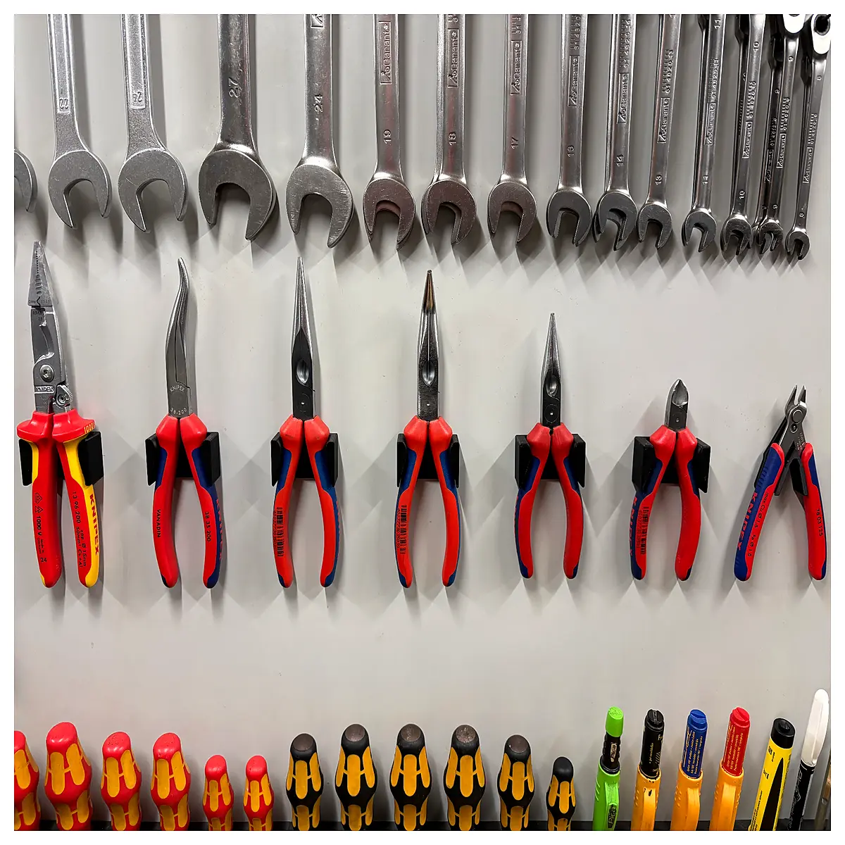 Knipex Pliers Rack 4 s Wall Mounting Hooks Tool Storage Repair Station Accessories