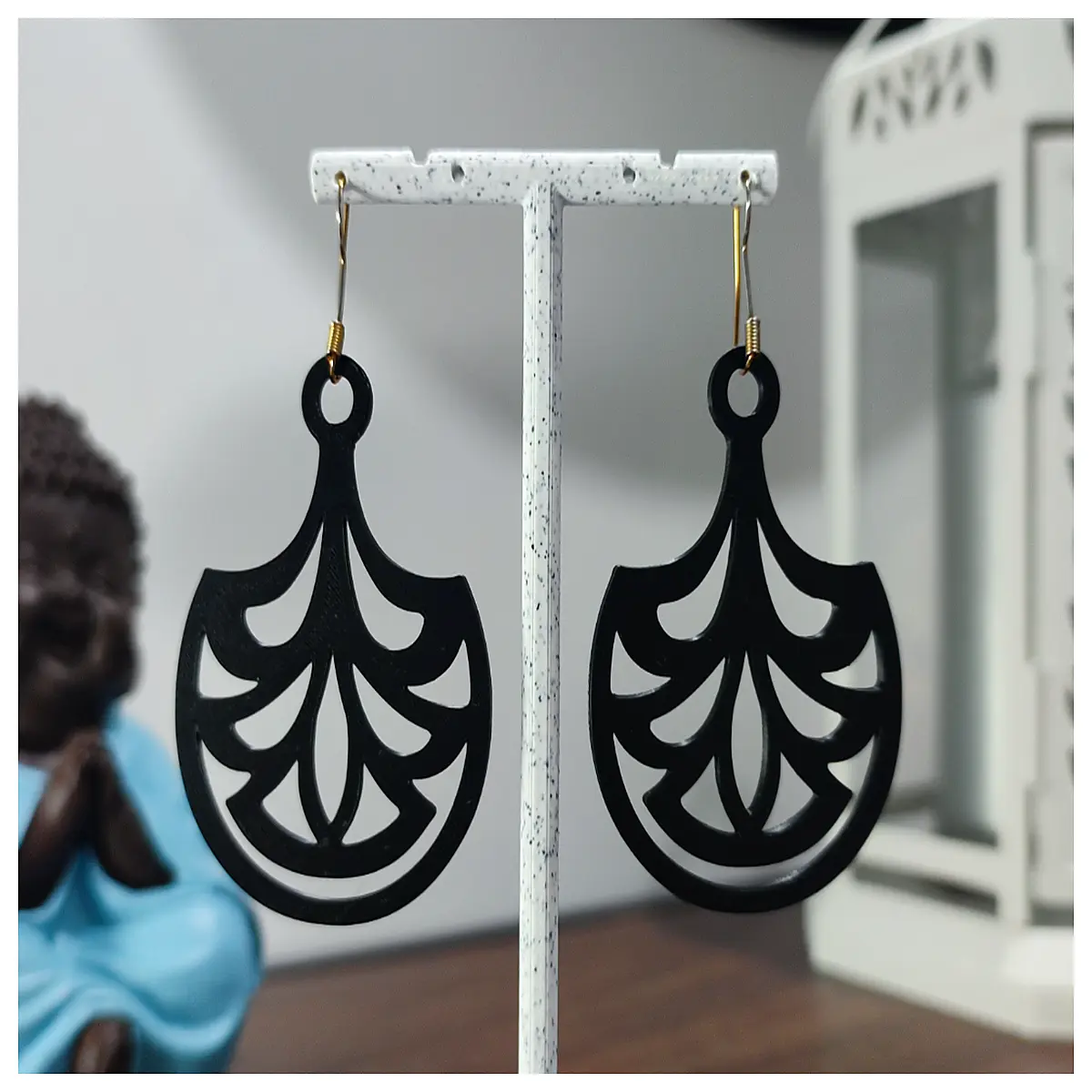 Palm Earring Women s Style Elegant Geometric Earring Geometric Ear Studs Novel Design Fashion Jewelry Silver Earring