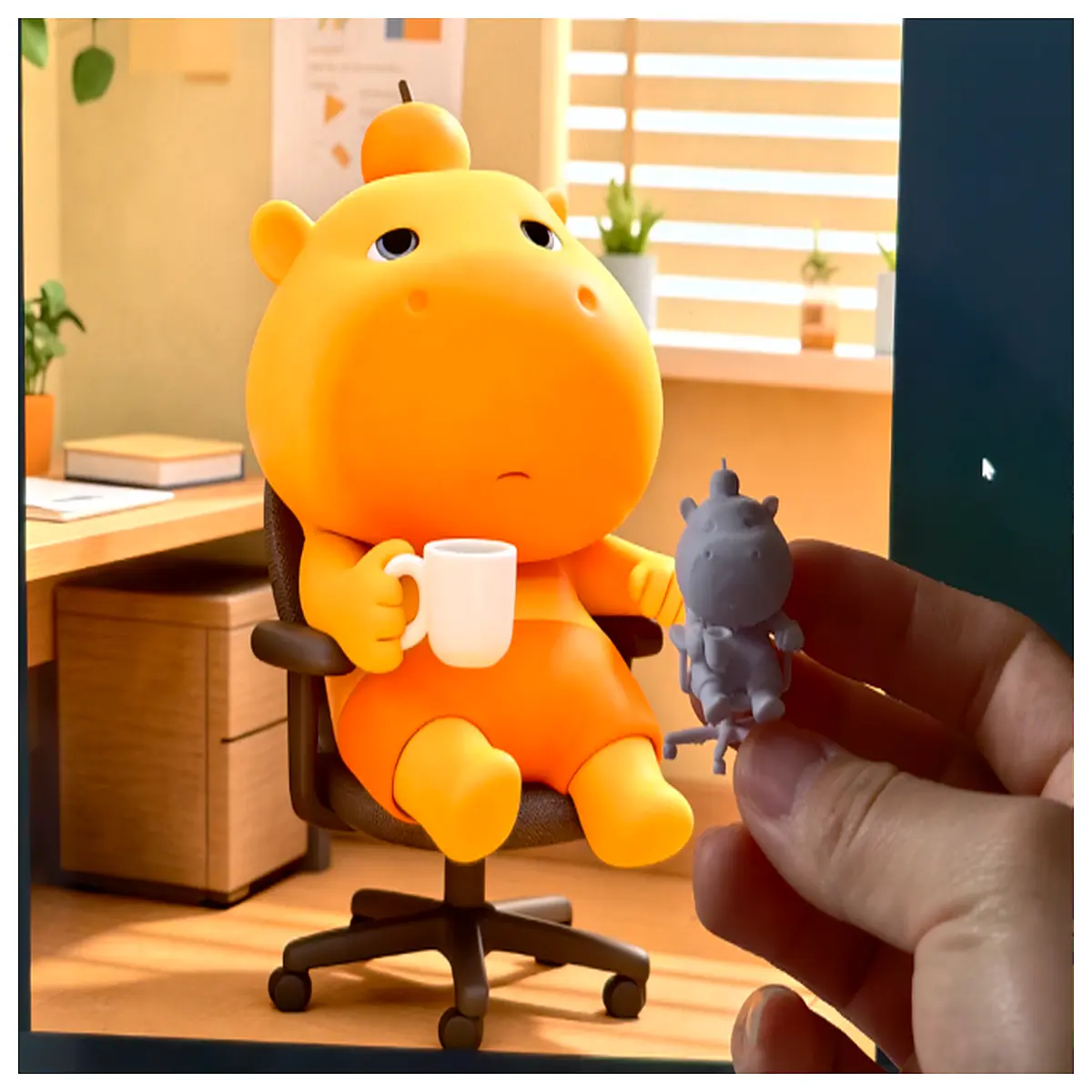 Lulu Piglet Desk Decoration Cartoon Cute Animal Figurine Pet Decoration Funny Stickers Gift Accessories