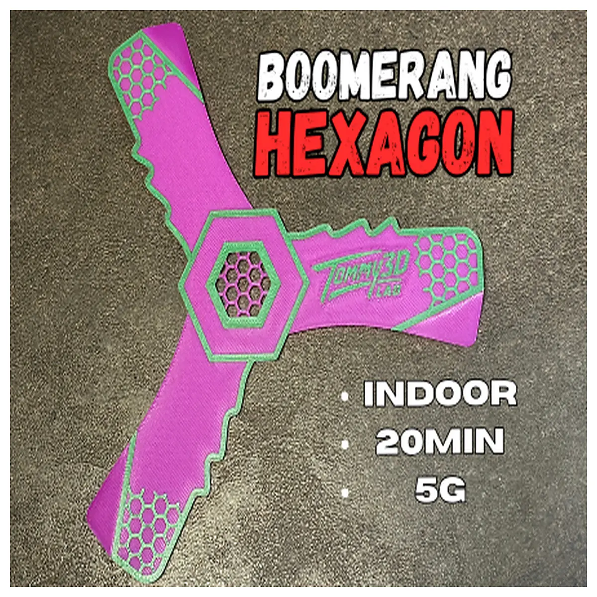 Hexagonal Return Training Throwing Toy Outdoor Sports Kids Learning Tool Projectile Motion Experiment