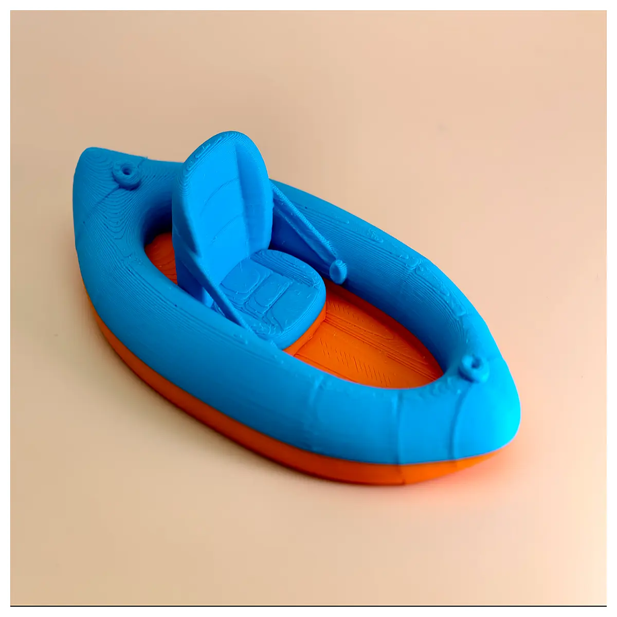 Inflatable Floating Boat Paddling Toy Outdoor Recreation Water Sport Equipment Family Kids
