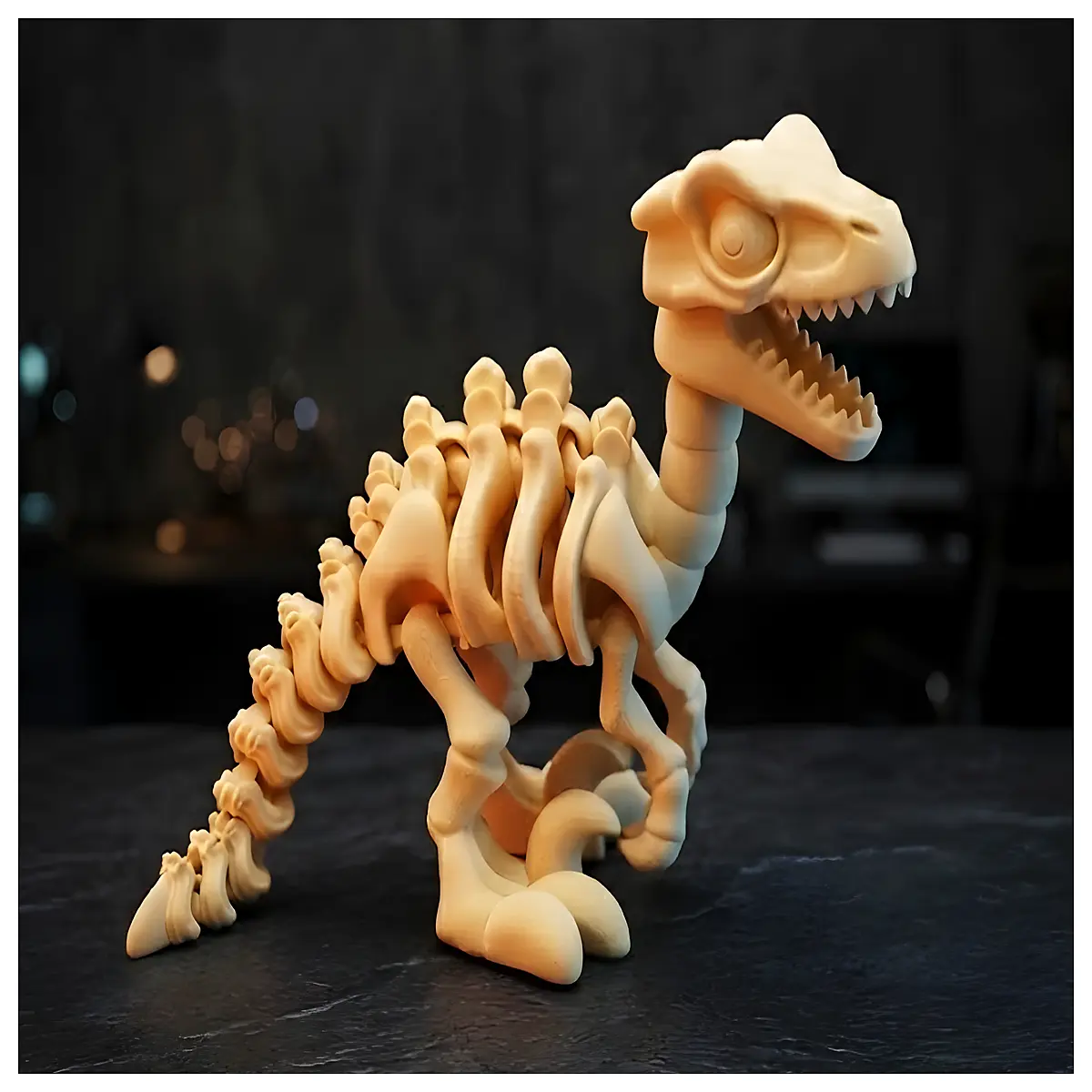 Triceratops Skeleton Model Movable Educational Kids Dinosaur Collectibles Bone Accessories
