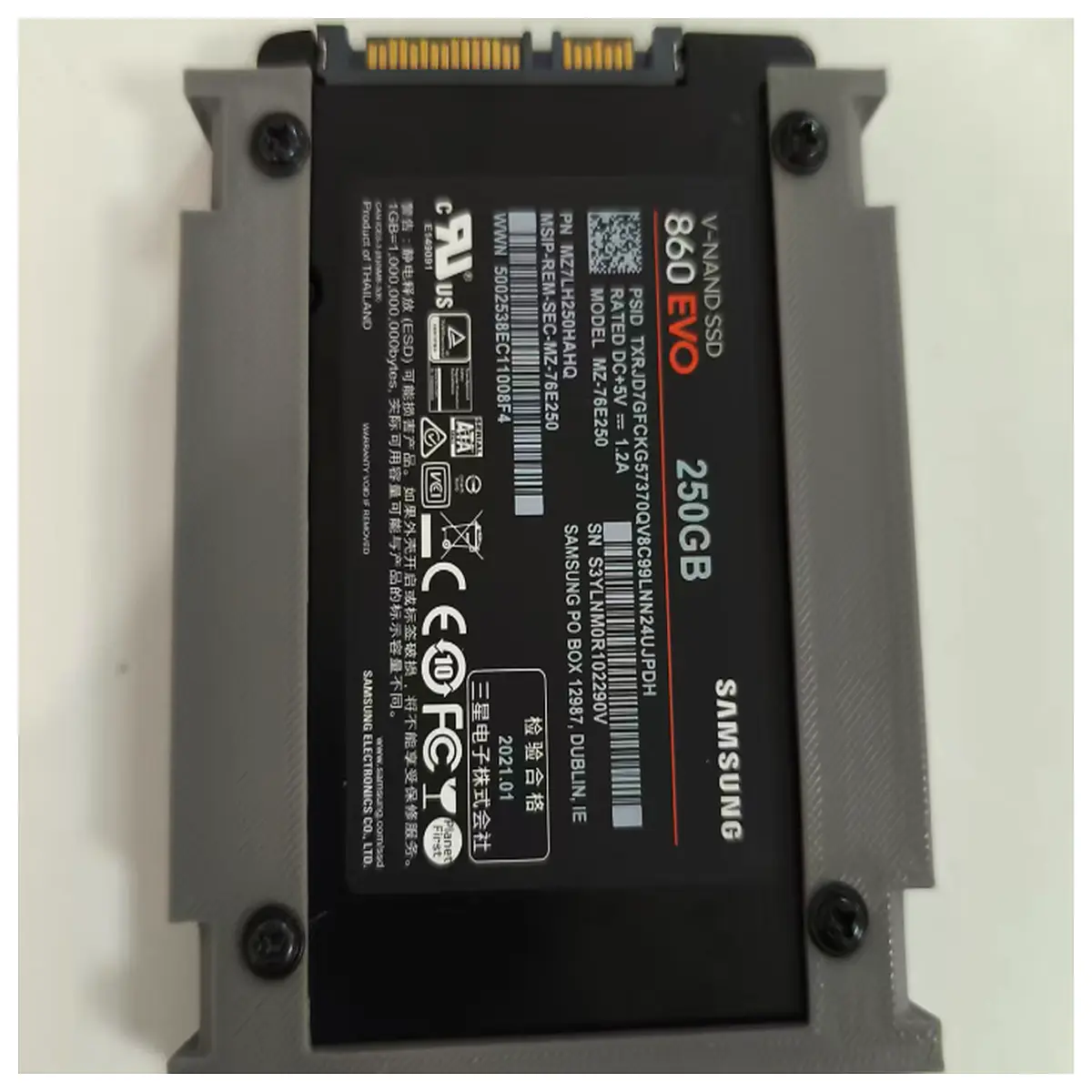 SATA SSD Hard Drive Mount for Desktop PC Drive Support Bracket Stable Holder Desktop Accessory