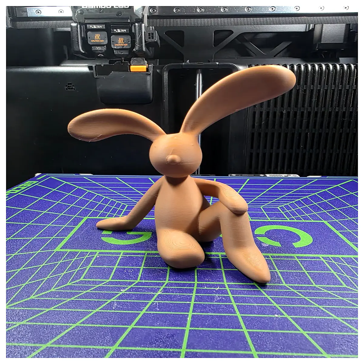 cute long ear bunny figurine sitting for easter home decor holiday table centerpiece