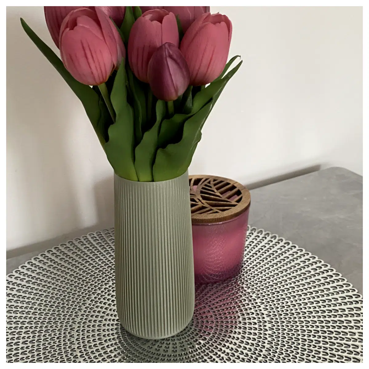 Modern Ruo Wen Cylinder Vase Ceramic Vase Decorative Item Home Decor Creative Vase Modern Home