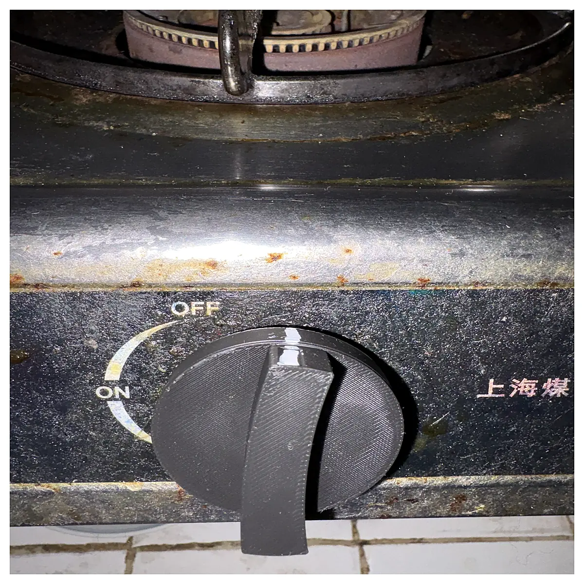 sapphire blue gas stove knob replacement universal round control handle for cooker hob parts