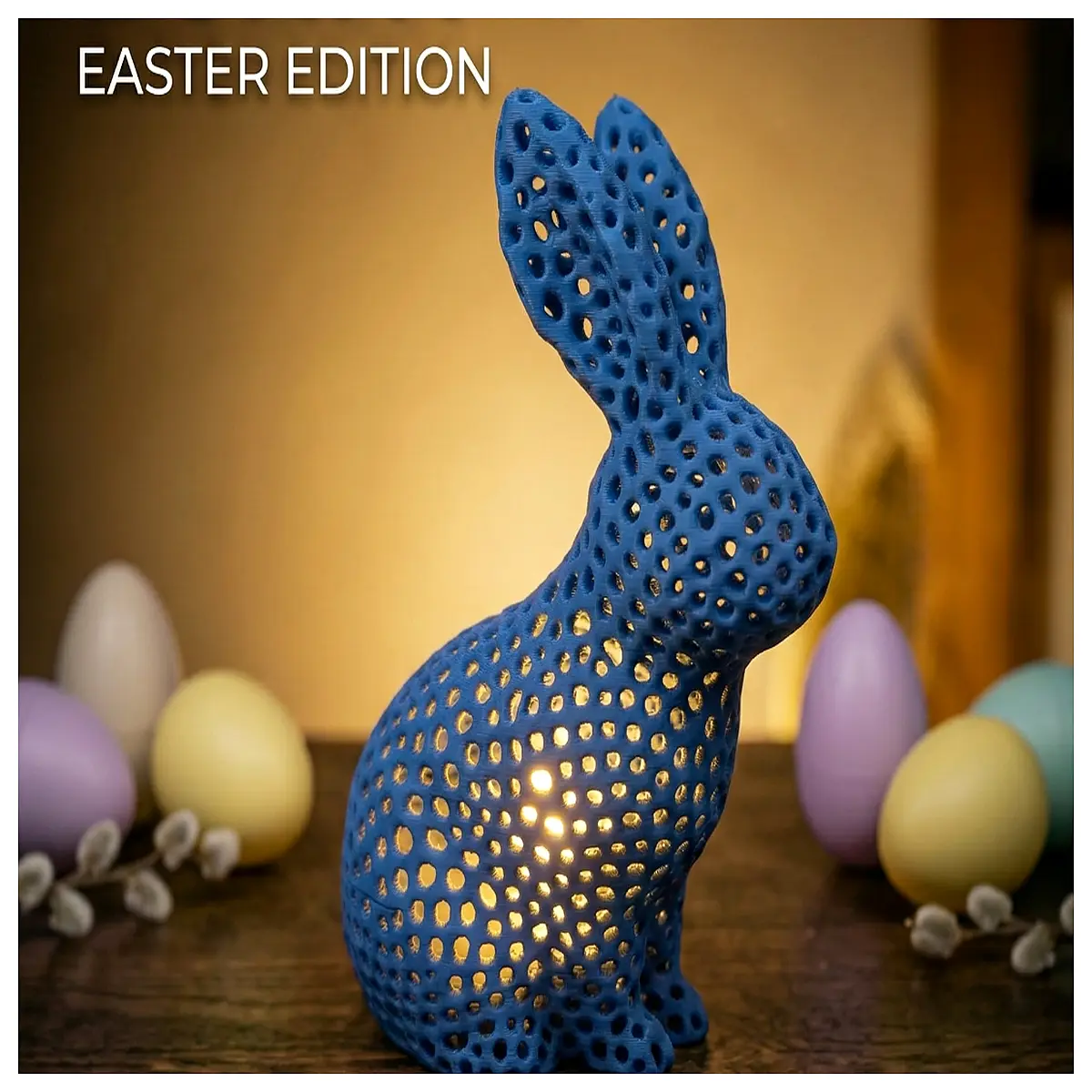 glow in dark bunny lantern easter decor night party favor