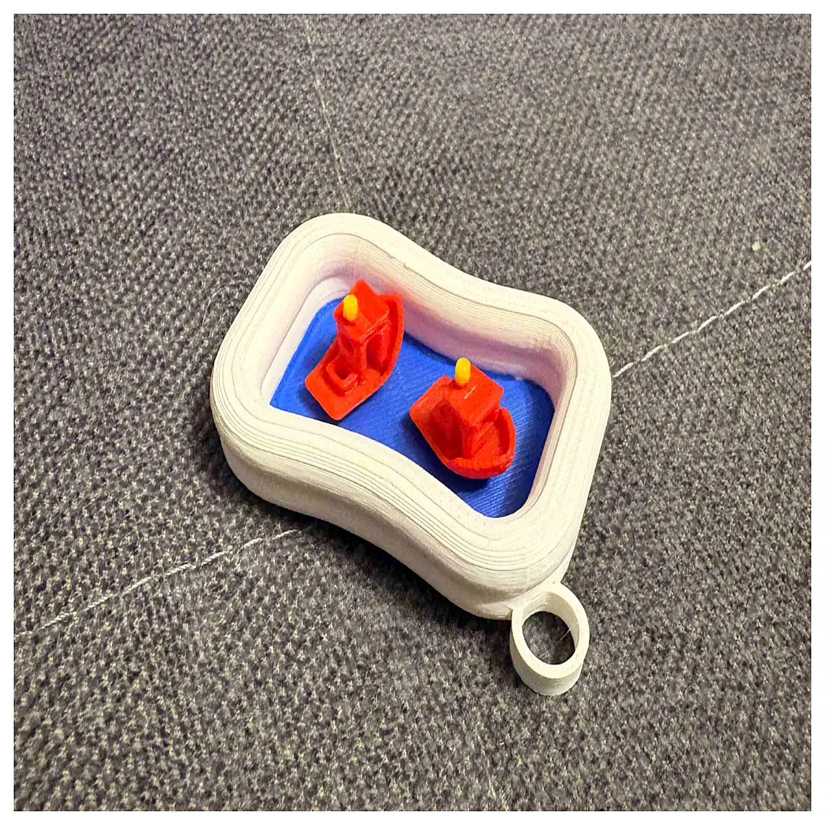 Pool Benchy Keychain Pool Decor Pool Accessories Underwater Toys Pool Ornament Pool Enthusiast Gift