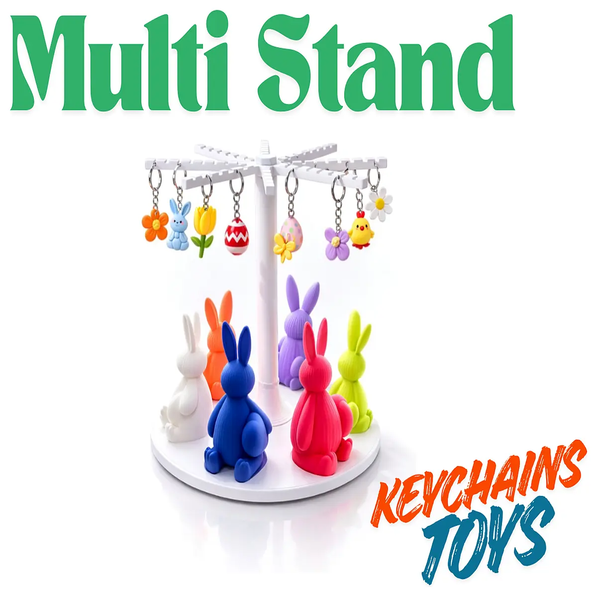 Multi Functional Phone Stand 2 in 1 Key Chain Toy Display Holder Phone Stand Desk Stand Mobile Accessory