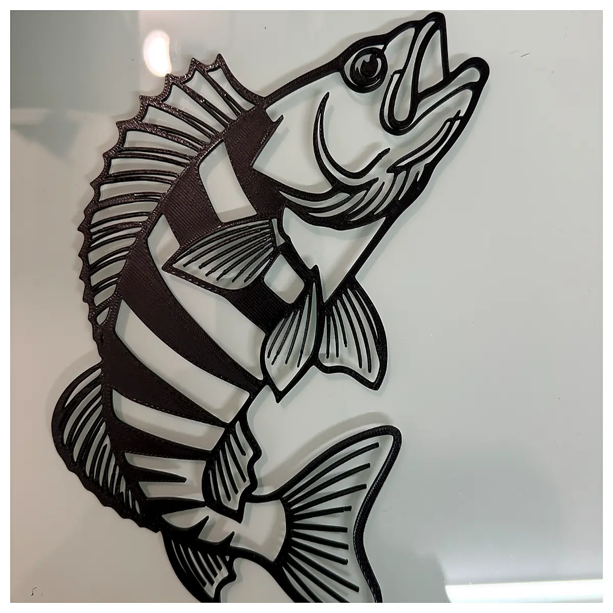 Wall Art Modern Abstract Fish Painting Dynamic Motion Decor Wall Hanging Artwork Decorative Panel