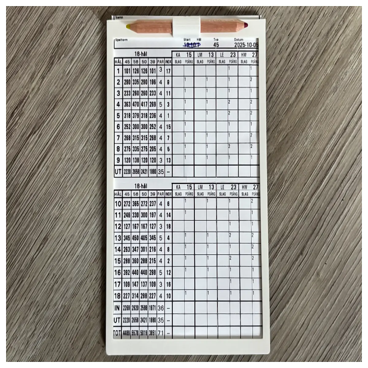 Scorecard Holder Score Tracker Tournament Scoring Card Box Quick Counter Portable Organizer