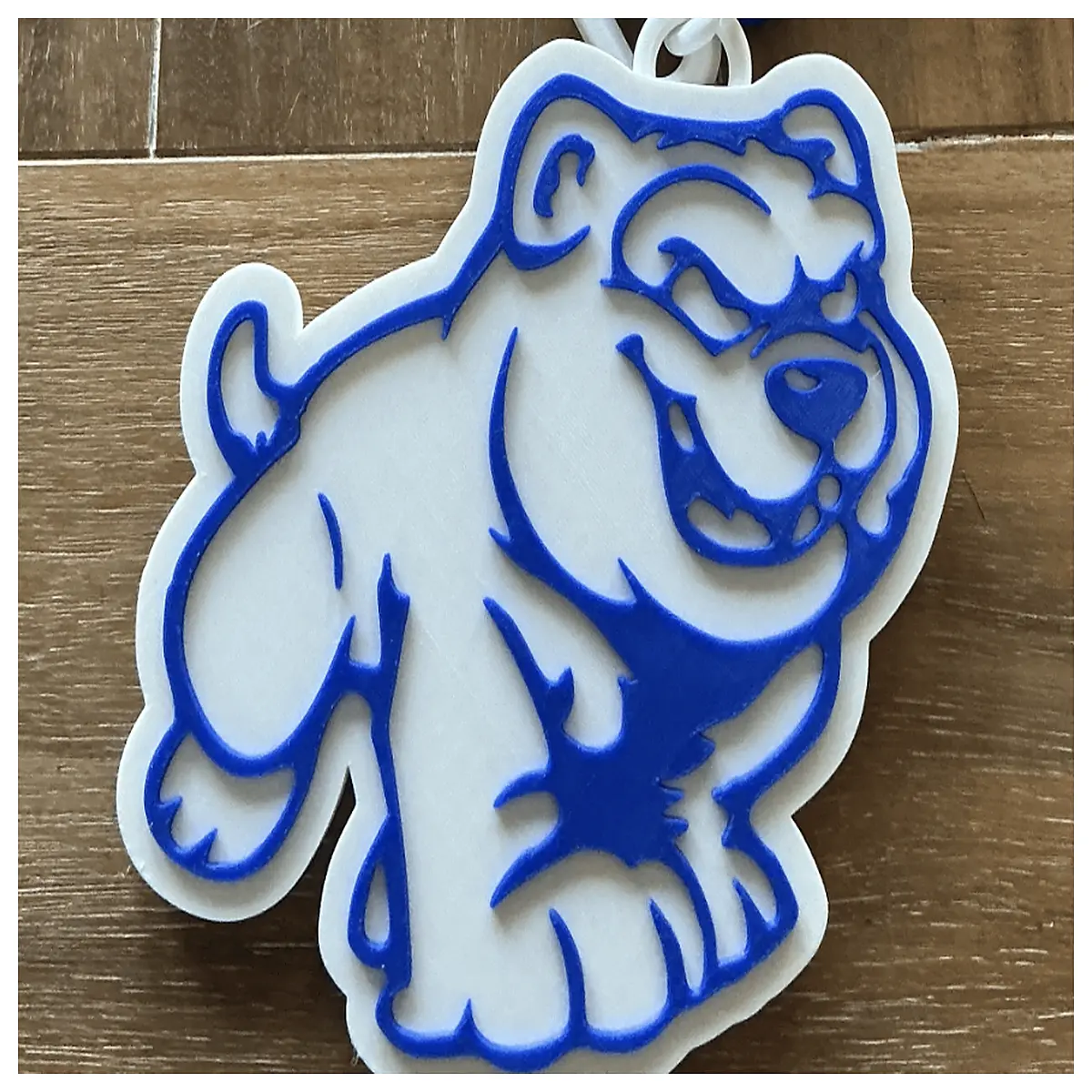 MacKenny Harrison Bulldog Cheer Chain Dog Accessory Lucky Charm Pet Decoration Support Collar