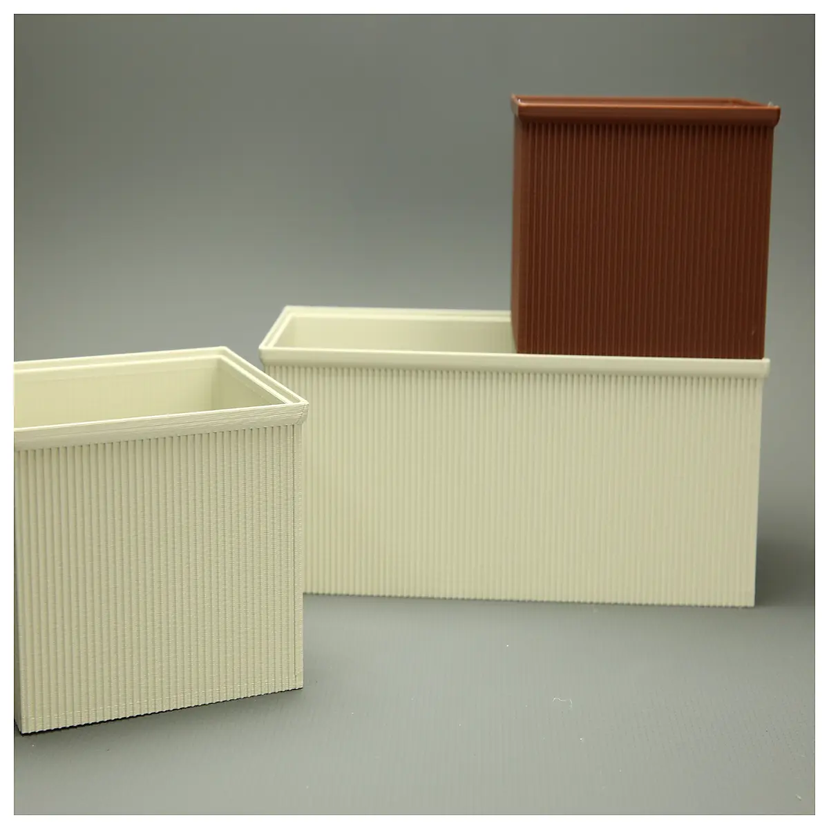 Stackable Storage Boxes 9x9x7 Vertical Stripe Shelving Units Organizer Boxes Space Saving Vertical Storage