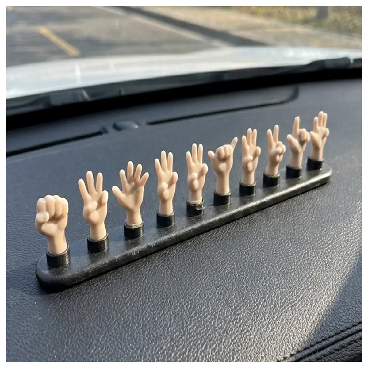 temporary parking hand signal sign card holder outdoor visibility night reflective no call needed
