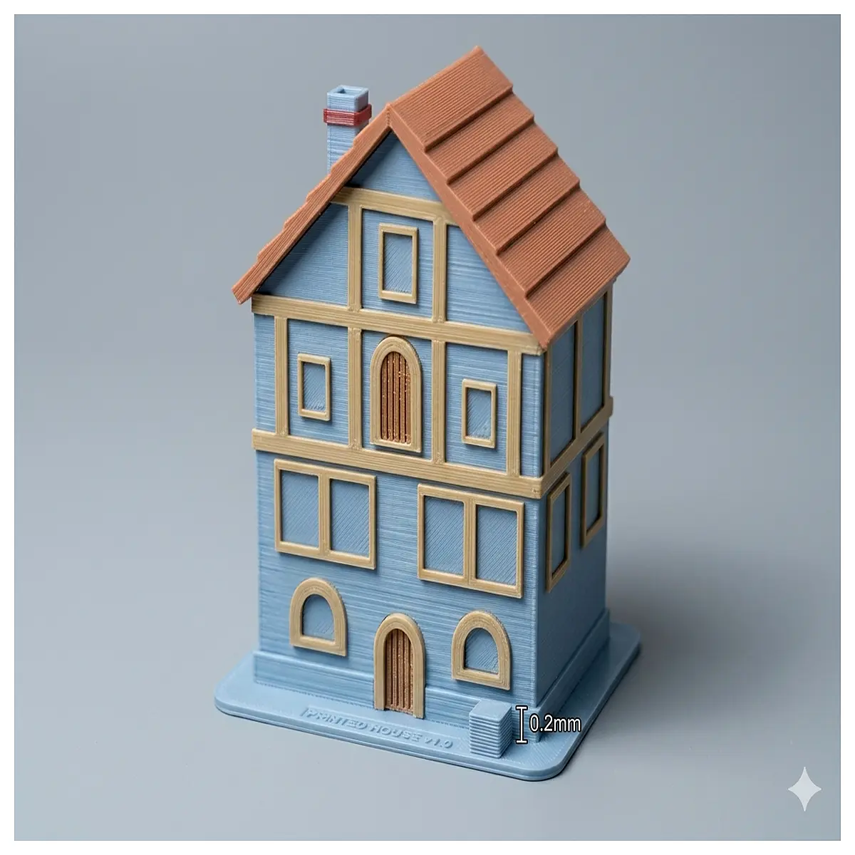Medieval Row Villa Model Historical Victorian Decor Building Scale Model Home Interior Decoration