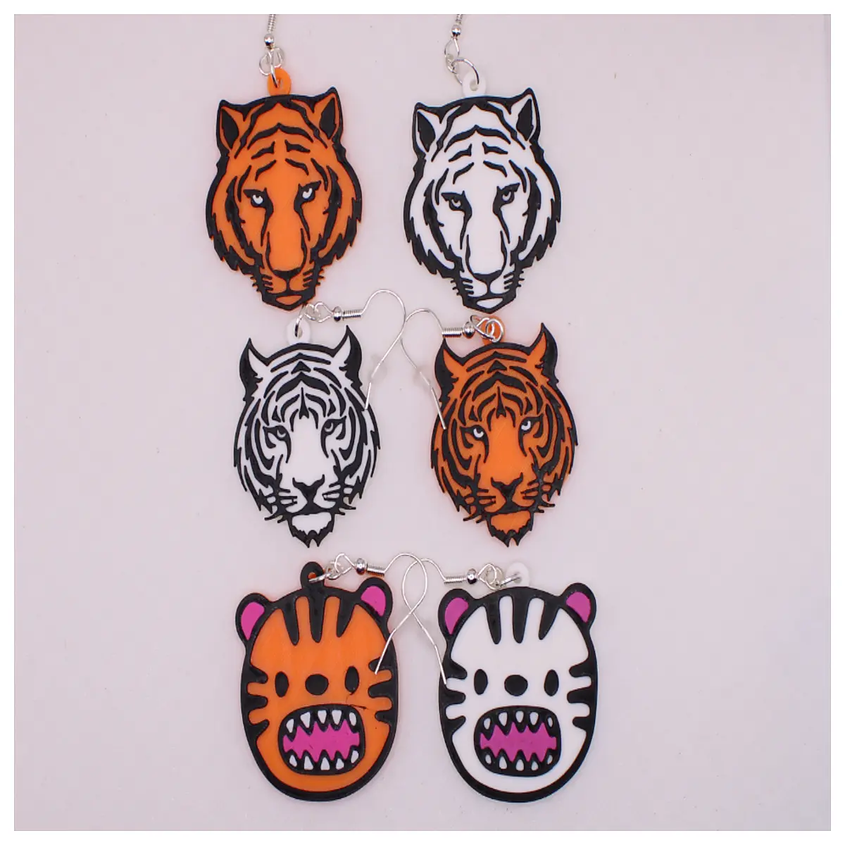 Tiger Earring Women s Natural Ear Studs Tiger Earrings Elegant Jewelry Gift Traditional Earring Design