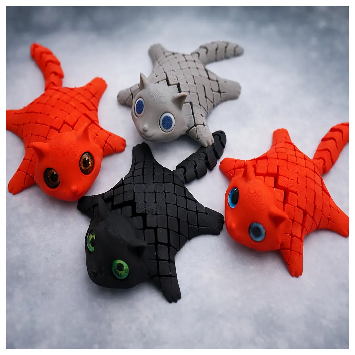 Cute Hamster Model Toy Articulated Joint 3D Printed Kids Puzzle Building Blocks Mini Adorable Pet DIY Model Accessories
