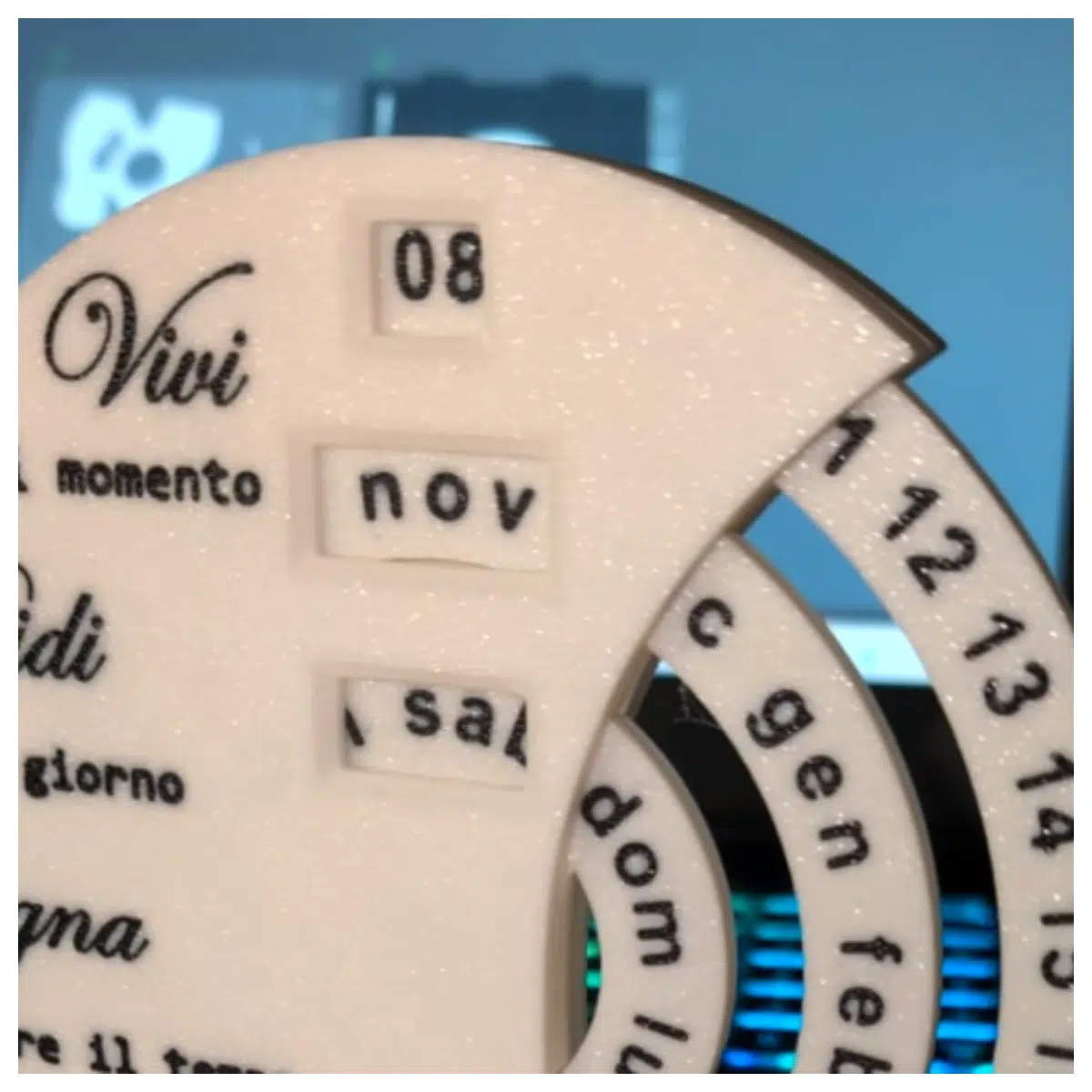Calendar Souvenir Classic Italian Design Home Decor Birthday Gift Festive Decoration Timepiece Collection