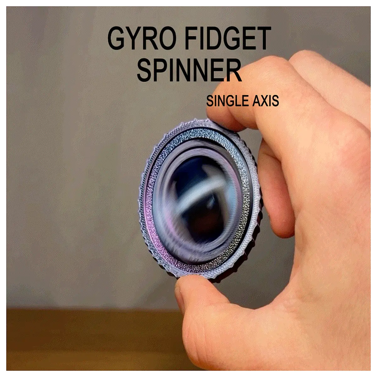 Single Axis Gyroscope Spin Release Indoor Toy Stress Relief Toy Anti Anxiety Gadget Fun Puzzle Toy