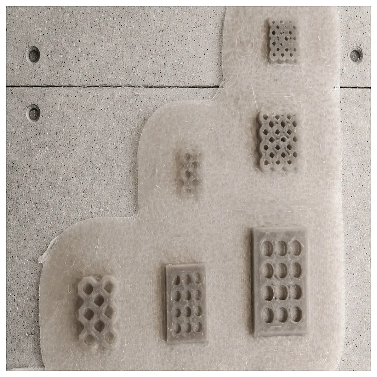 Concrete Hollow Paving Pavers H0 Scale Parking Blocks Parking Grid System Building s Road Paving Outdoor Spaces