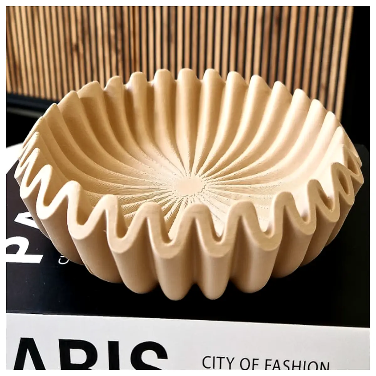 wavy rim ceramic bowl set for salad soup pasta serving dishes kitchen tableware