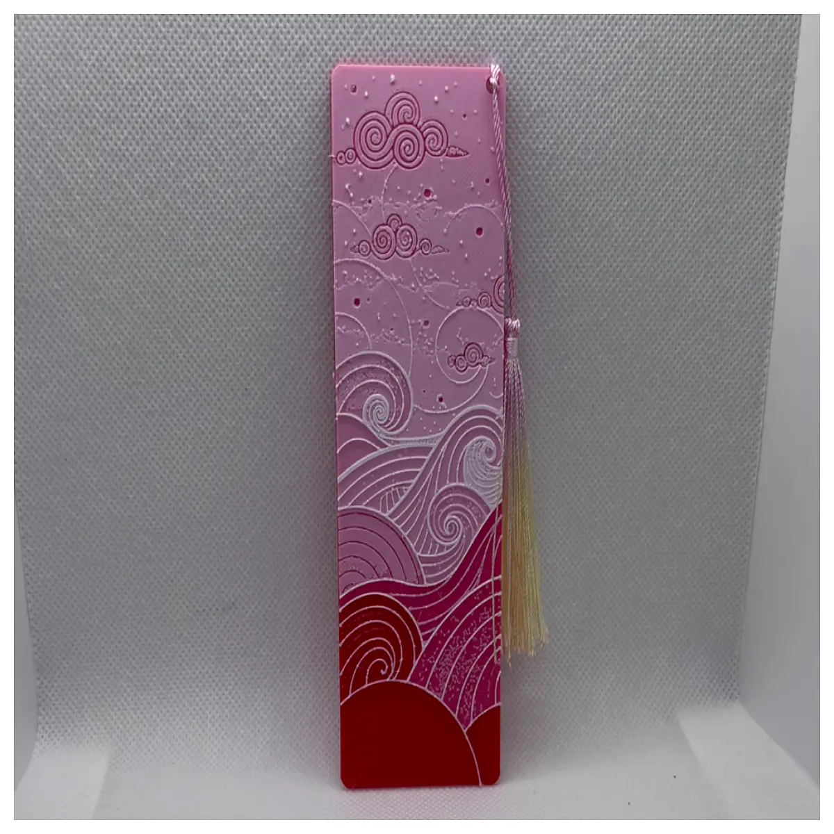 Pink Landscape Bookmark Creative Bookmark Anime Bookmark Student Bookmark Gift Page Decor Cartoon Bookmark Phone Bookmark Fun Bookmark