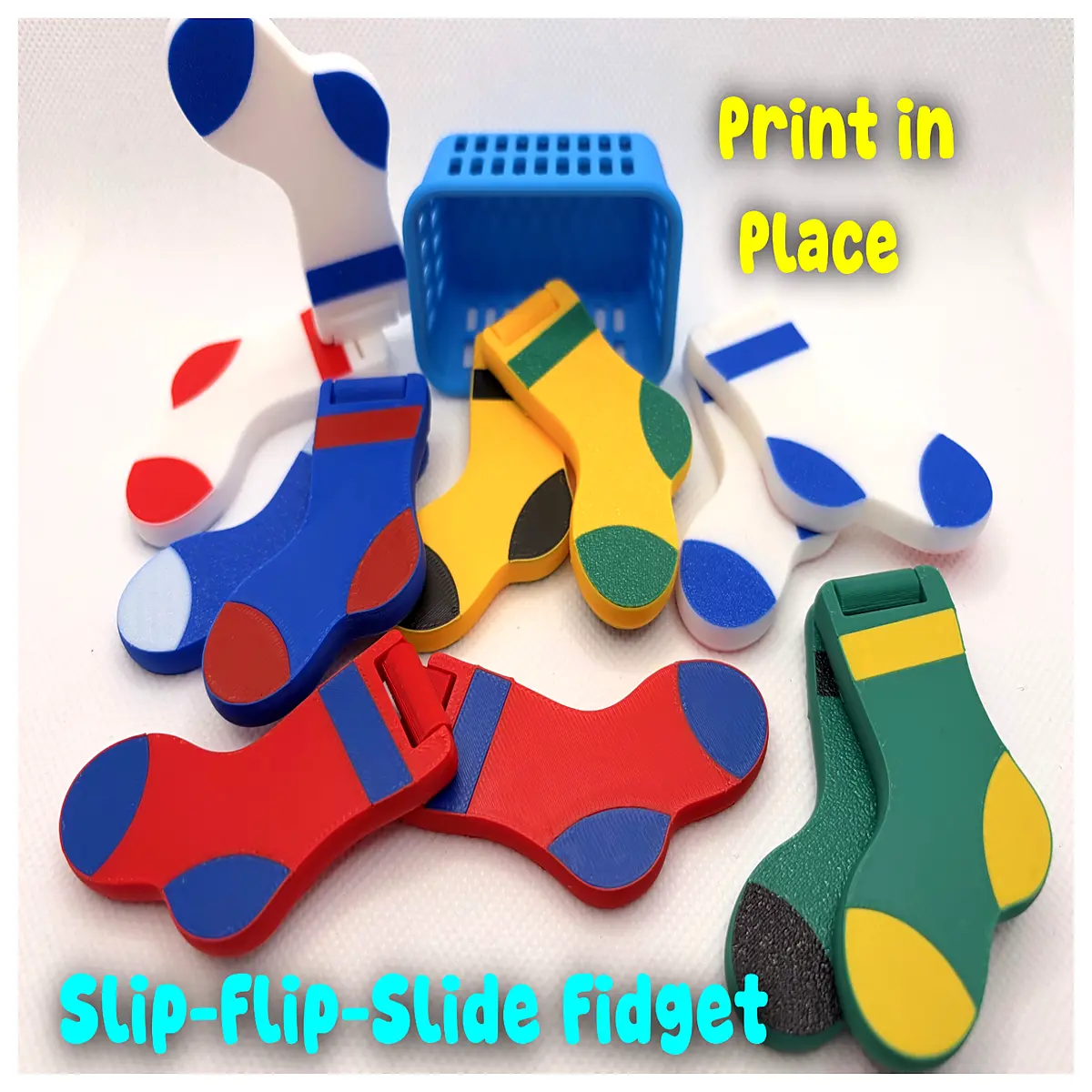 Missing Sock Toy Flip Twist Puzzle Blocks Stress Relief Fidget Toy Fun Anti Anxiety Puzzle