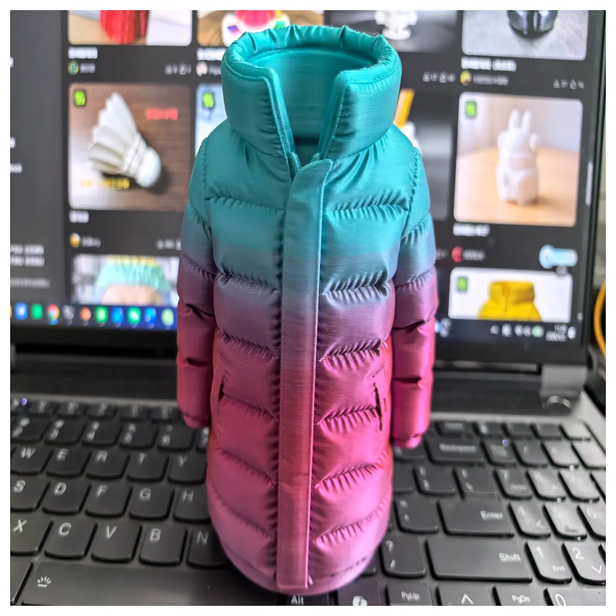 Down Jacket Clip Padded Warm Bag Clothing Organizer Outdoor Sport Accessory