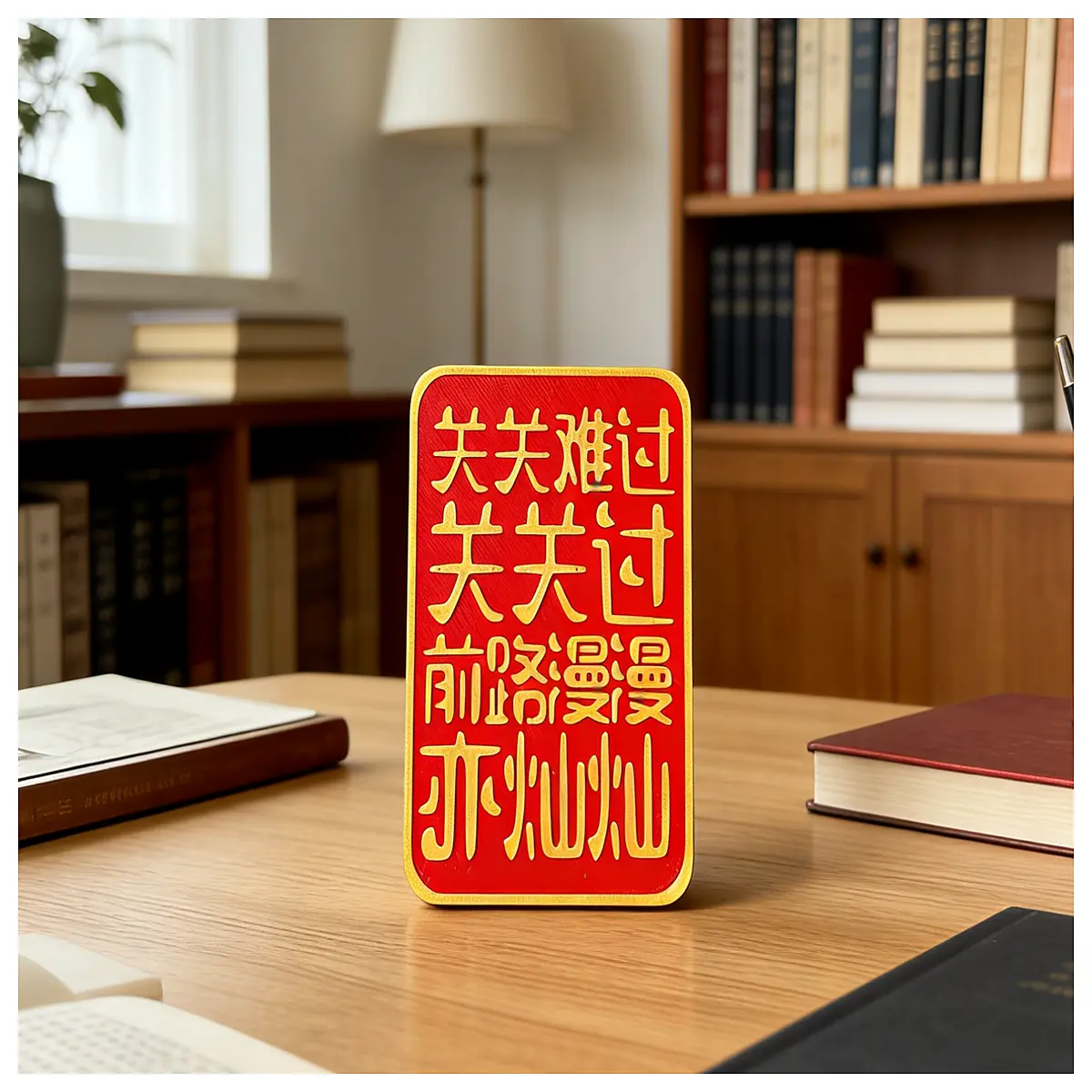 Motivational Desktop Decoration Office Decor Inspirational Quote Study Room Figurine Guanan Niguo