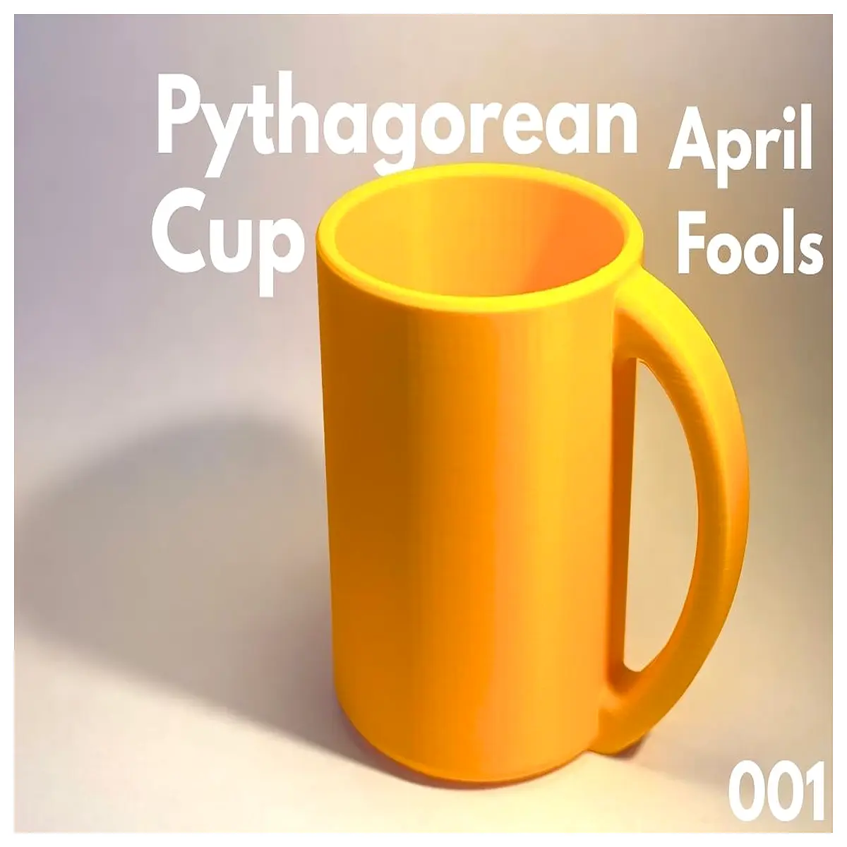Pythagoras April Fools Cup v2 Creative Gift Birthday Present Festive Decoration Fun Figurine Decorative Item