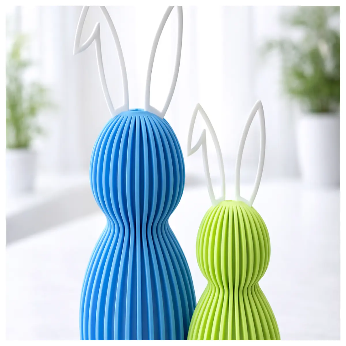 Easter Bunny Toy Holiday Decoration Kids Gift Easter Egg Hunt Cute Bunny Figure