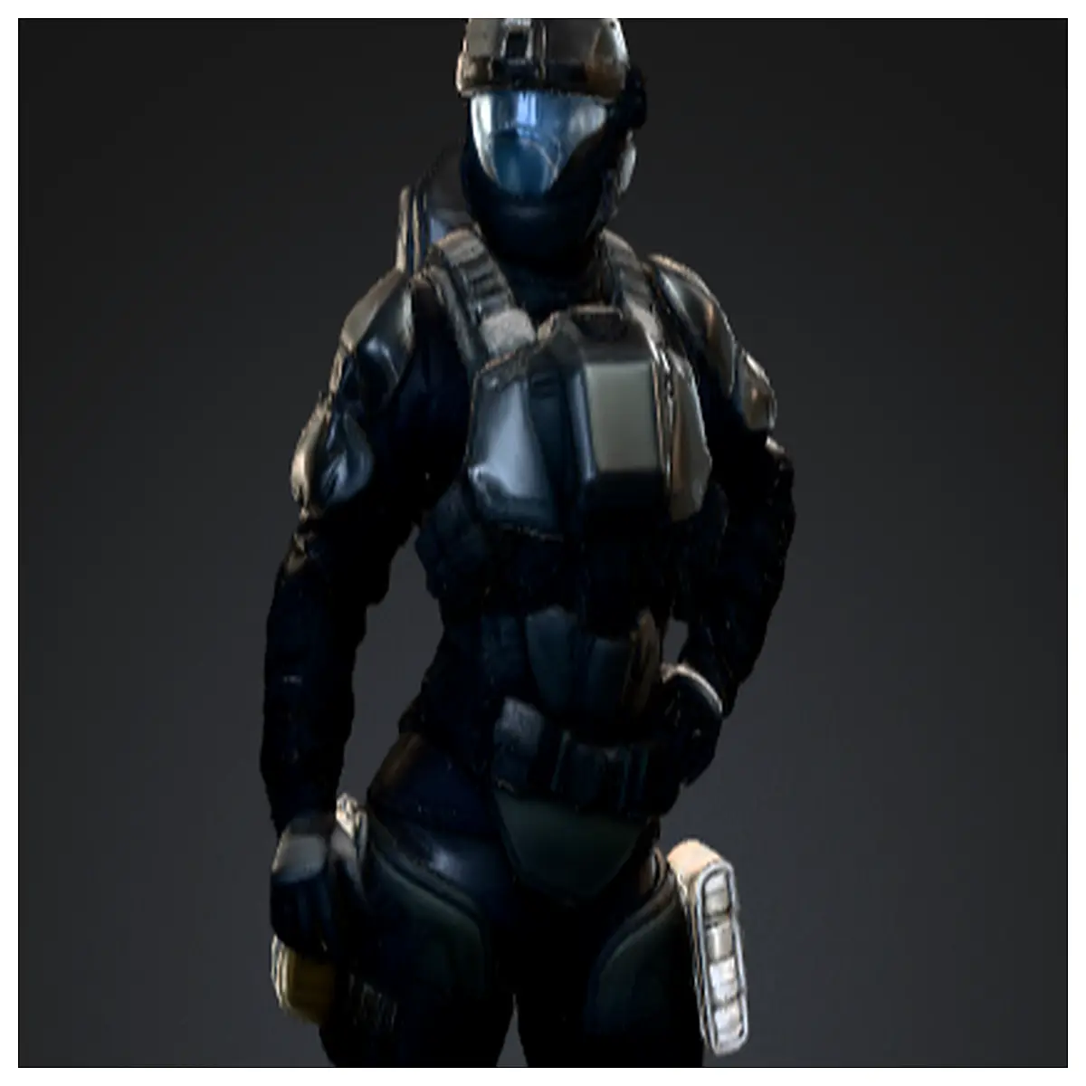 ODST Female Spartan Model Figure Collectible Toy Spartan Girl Model Collectible