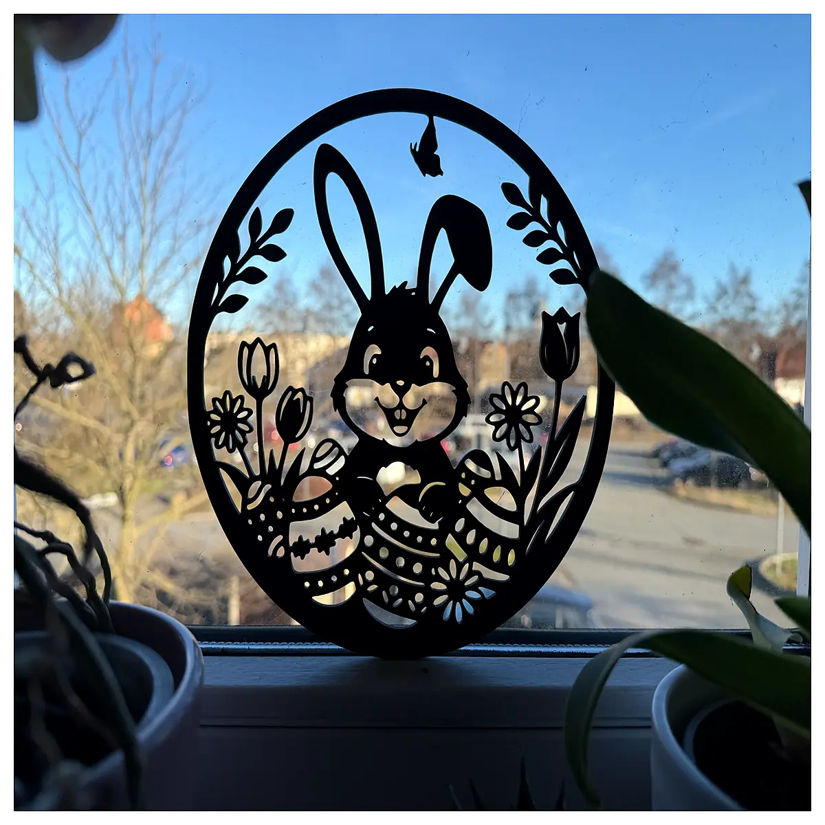 Easter Bunny Wall Decor Painting Festive Decoration Easter Decor Rabbit Wall Art Creative Home Decor